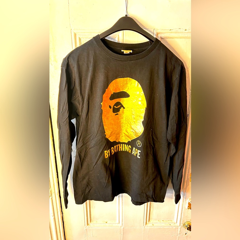 A Bathing Ape Black Long Sleeve Tee